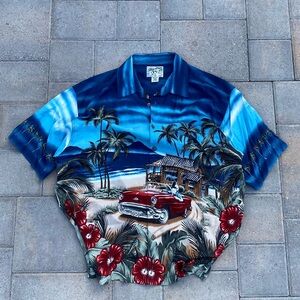 Vintage Y2K all over print big dogs shirt